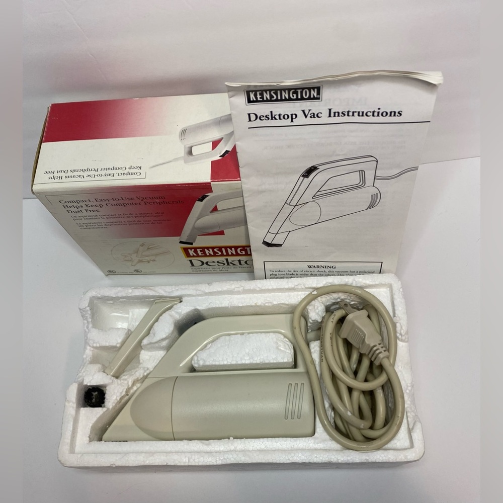 Kensington Desktop Vac Compact Easy-to-use Vacuum